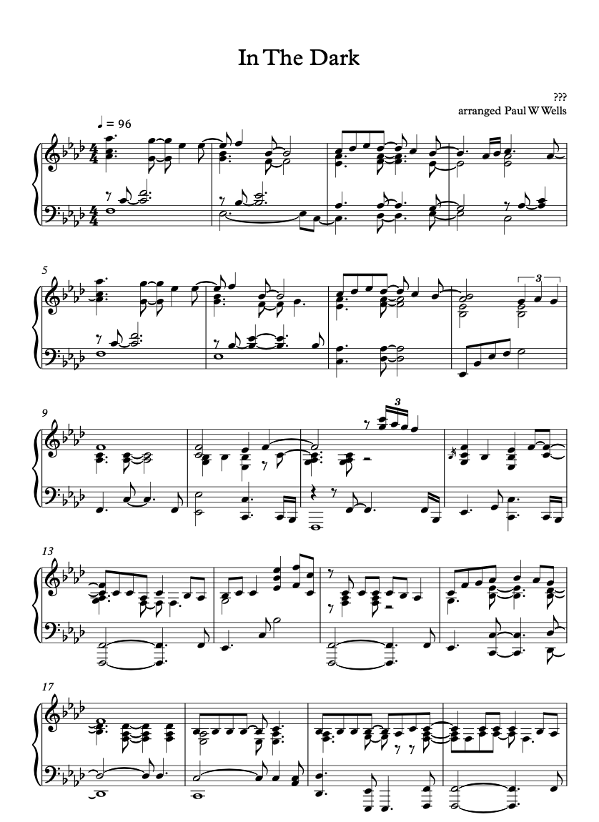 Piano In The Dark
